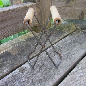 Vintage Canning Jar Lifter Wood Handles for Home Canning, Latex-Free 1950s